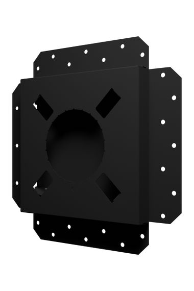 Решетка вентиляционная SGR 200х200 окраш. сталь Matt black ERA