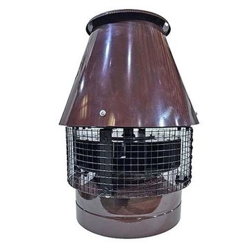 Крышный жаростойкий вентилятор ВКР 250 коричневый (RAL 8017, d250мм, +120 °C)