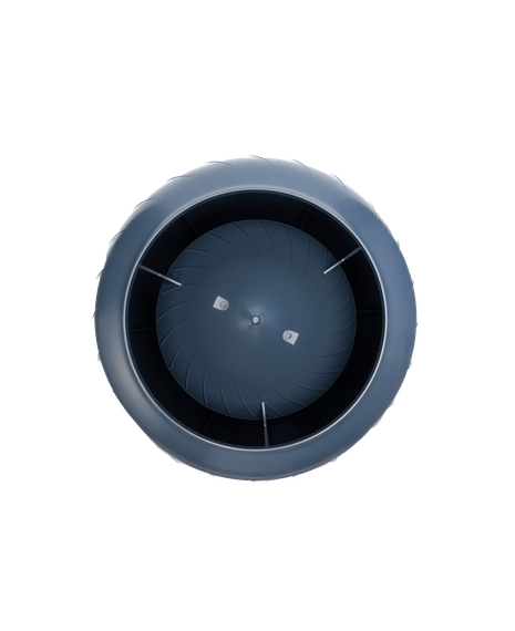 Дефлектор статический (колпак), Ø 160 мм серый графит RAL 7024, серия Static