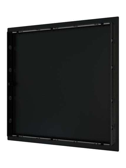 Люк ревизионный LN фланец 300х300 нажимной 327х327 пластик Black EVECS