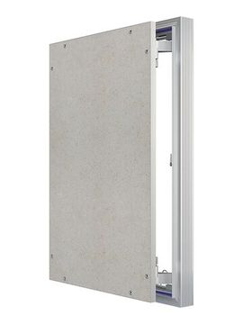 Люк ревизионный D Ceramo Optimum 400х600 скрыт.монтаж петля алюминий EVECS