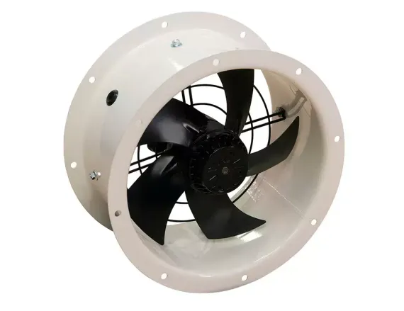 Осевой вентилятор на фланцах Ровен YWF(K)4E-400-ZT (Axial fans) with tube