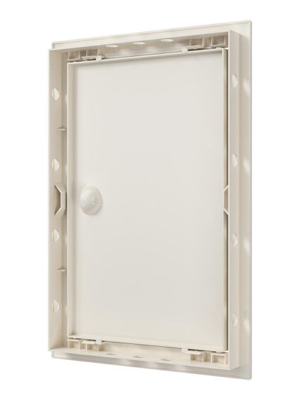 Люк ревизионный ЛР фланец 196х296 ручка 218х318 пластик Ivory EVECS