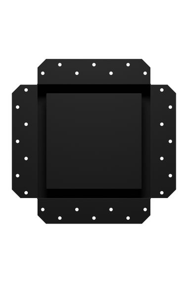 Решетка вентиляционная SGR 200х200 окраш. сталь Matt black ERA