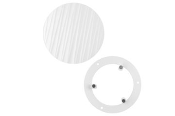 Решетка на магнитах круглая RDKV-120 Волна, белая