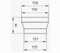 Соединитель-редуктор центральный 125х150 мм пластиковый