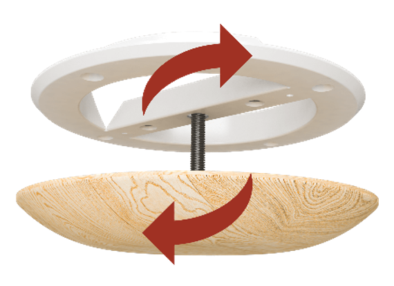 Анемостат DW металлический фланец D150 D190 сосна ERA