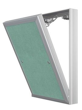 Люк ревизионный D Ceramo Base 200х300 скрытый монтаж съемный алюминий EVECS