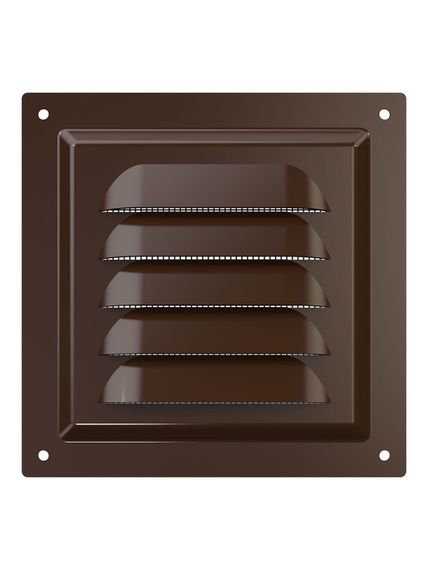 Решетка вентиляционная МЭ сетка 125х125 окрашенная сталь Brown ERA