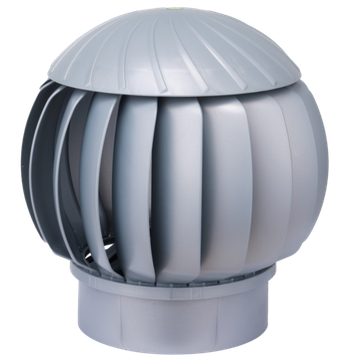 Ротационная вентиляционная турбина, РВТ 160 мм серебристый RAL 9022, серия Twister