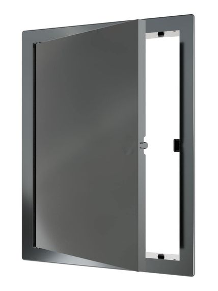 Люк ревизионный LN фланец 150х200 нажимной 172х222 пластик Gray EVECS