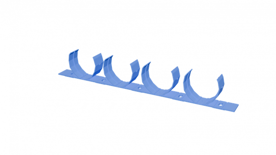 Flexag PS90x4-B планка клипс пластиковая крепежная