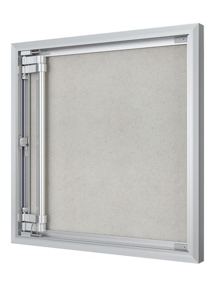 Люк ревизионный D Ceramo Optimum 600х600 скрыт.монтаж петля алюминий EVECS