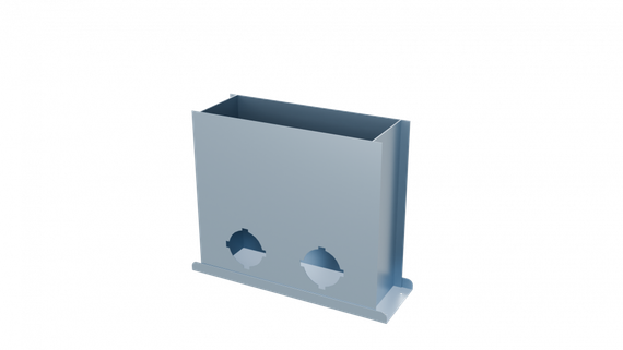 Flexag PFP-300x103/90x2 пленум напольный, 300x100, на 2 выxода