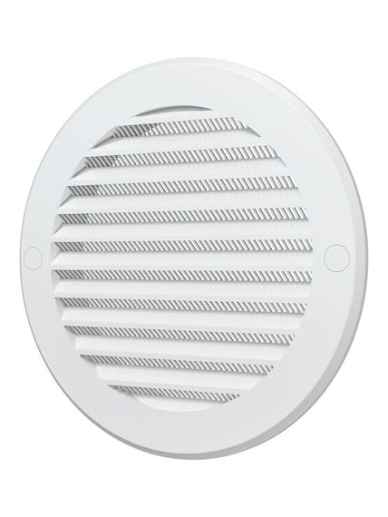 Решетка вентиляционная РКС фланец D125 сетка D161 пластик ERA