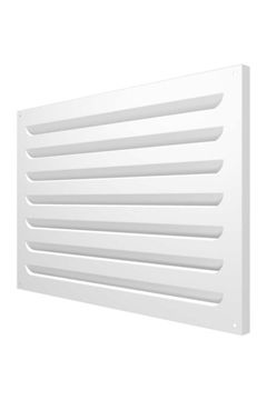 Решетка вентиляционная МВР жалюзи 500х350 окраш.сталь белый ERA