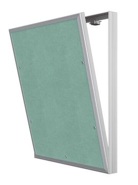 Люк ревизионный D Ceramo Base 400х500 скрытый монтаж съемный алюминий EVECS