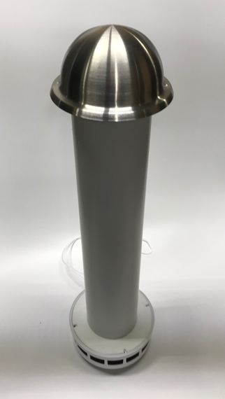 Клапан Инфильтрации Воздуха Airone КИВ 100 1м с выходом стенным из нержавеющей стали