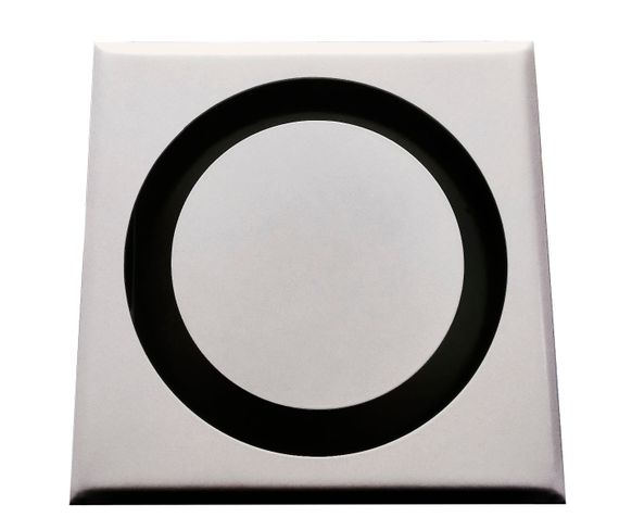 Диффузор приточно-вытяжной на магнитах регулируемый НД-100 декоративный металлический белый