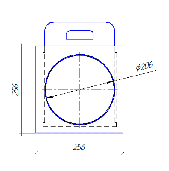 Шибер/задвижка D 200 мм полипропилен
