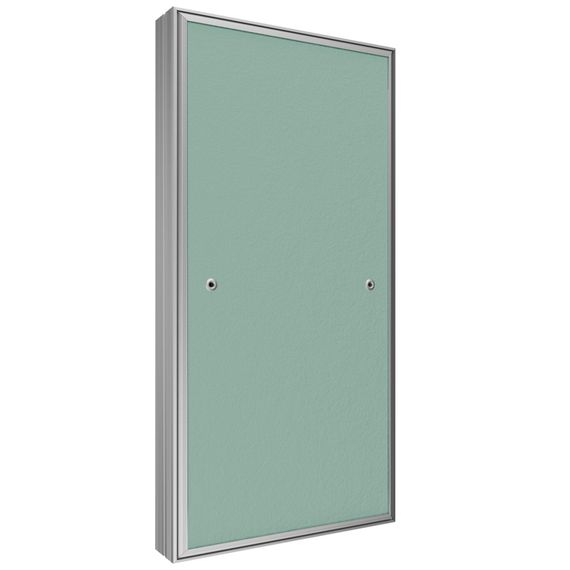 Люк ревизионный D Ceramo Base 300х600 скрытый монтаж съемный алюминий EVECS