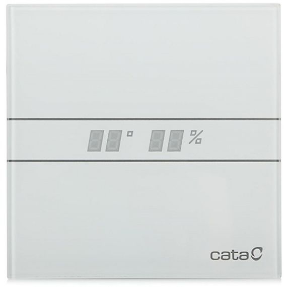 Накладной вентилятор Cata E 100 GTH (Таймер, датчик влажности, термометр, дисплей) + обратный клапан