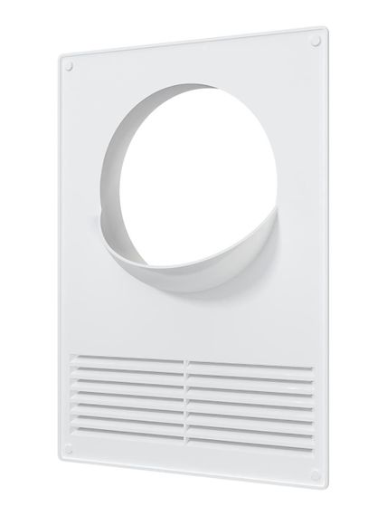 Площадка торцевая ПТПР фланец D125 решетка 180х250 пластик ERA