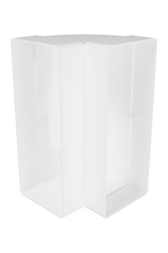 Колено КВП 90х220 вертикальное пластик ERA