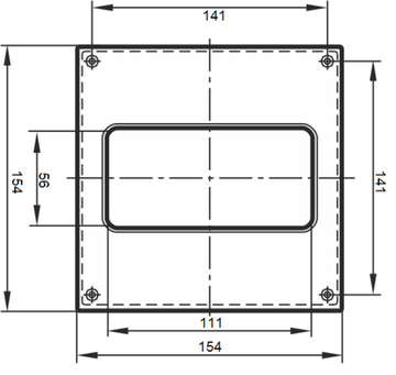 Накладка торцевая 110х55 мм пластиковая