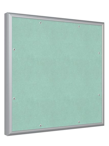 Люк ревизионный D Ceramo Base 500х500 скрытый монтаж съемный алюминий EVECS