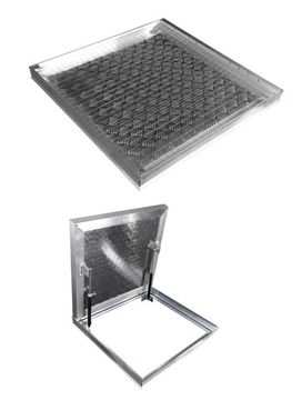 Люк напольный Универсал Люкс (с амортизаторами)700х 700