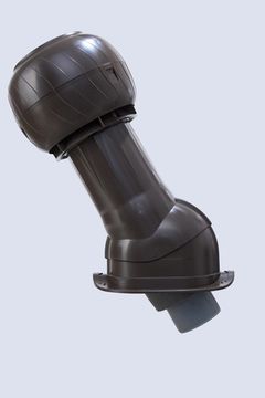 Готовый комплект, изолированный для кровли с профилем Монтеррей (Monterrey) и его аналогами d 125/160 мм, цвет темно-коричневый RAL 8019, RR 32, серия Static