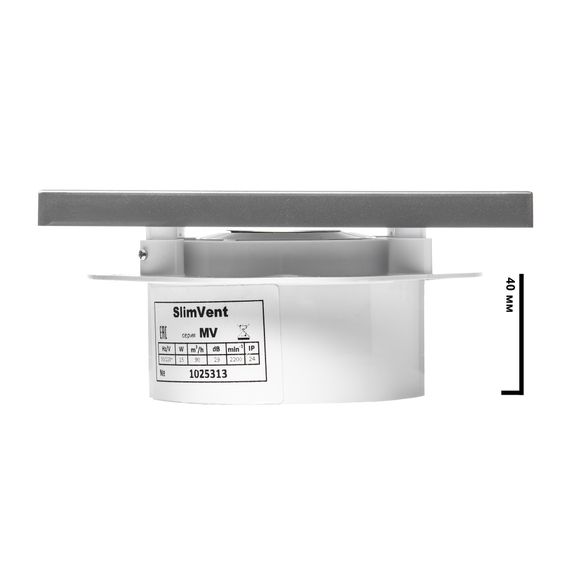 Вытяжной тонкий вентилятор SlimVent МV 100, под плитку
