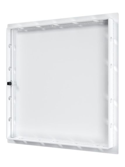 Люк ревизионный LN фланец 300х300 нажимной 327х327 пластик EVECS