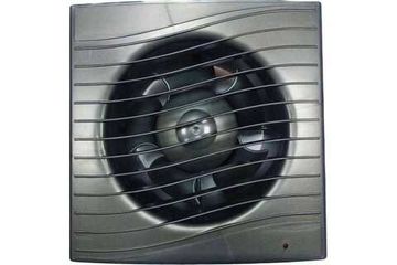 Вентилятор осевой, вытяжной, ВИЕНТО В125С STILL (240 м3), ВОЛНА, gray metal