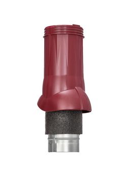 Вентиляционный выход изолированный Ø 125/160 мм бордовый RAL 3009, серия Static