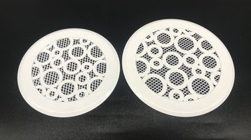 Решетка стальная на магнитах КП 120 Кольцо, сетка белая