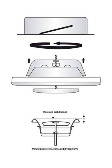 REGA black DVS 125 Черный диффузор металлический вытяжной