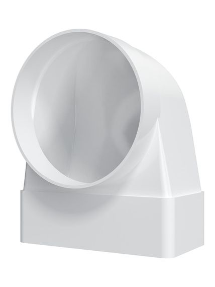 Переходник СКФП D100 90° 60х120 пластик ERA