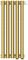Отопительный радиатор Сунержа Эстет-0 EU50 правый 500х225 5 секций