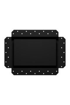 Решетка вентиляционная SGR 300х200 окраш. сталь Matt black ERA