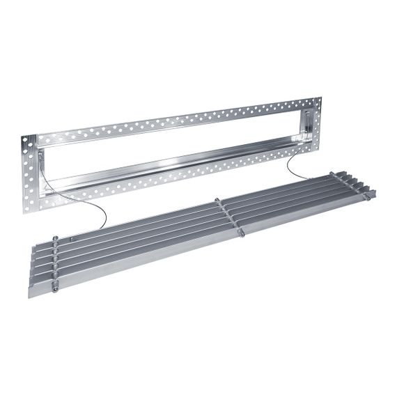 Дизайнерская съемная решетка для скрытого монтажа Brofer FUTURE-10AN 400x100