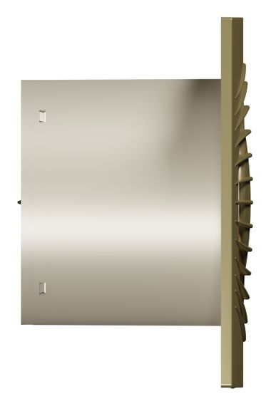 Вентилятор накладной SLIM D100 обратный клапан Champagne DICITI