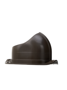 Проходной элемент для кровли из металлочерепицы Monterray, темно коричневый RAL 8019 (RR 32), серия Static