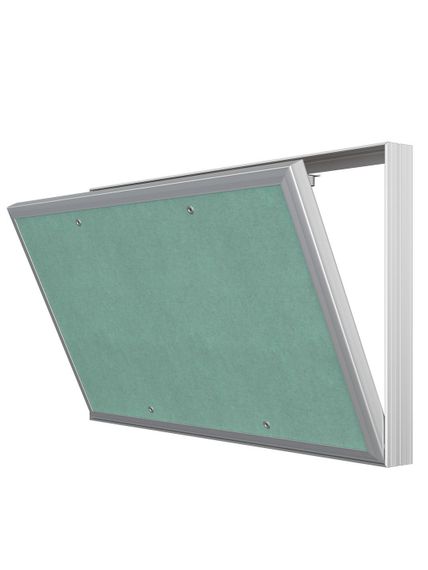 Люк ревизионный D Ceramo Base 500x300 скрытый монтаж съемный алюминий EVECS