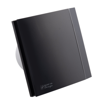 Вентилятор Soler & Palau Silent Design 100 CRZ Matt Black 4C (таймер)