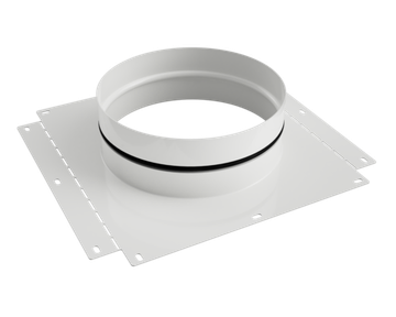 Соединение коллектора/плоскоканального воздуховода AirDS 160 мм (белое)