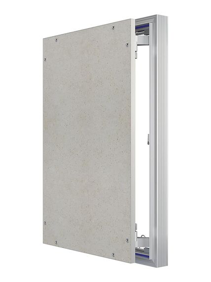 Люк ревизионный D Ceramo Optimum 400х600 скрыт.монтаж петля алюминий EVECS