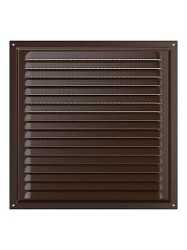 Решетка вентиляционная МЭ сетка 300х300 окрашенная сталь Brown ERA