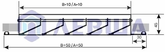 Решетка наружная алюминиевая EAL 400х400